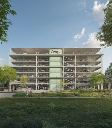 623194 C1 9 2 Campus 3d simulatie Zicht vanuit parkgebied oost f6ce0a original 1761573953